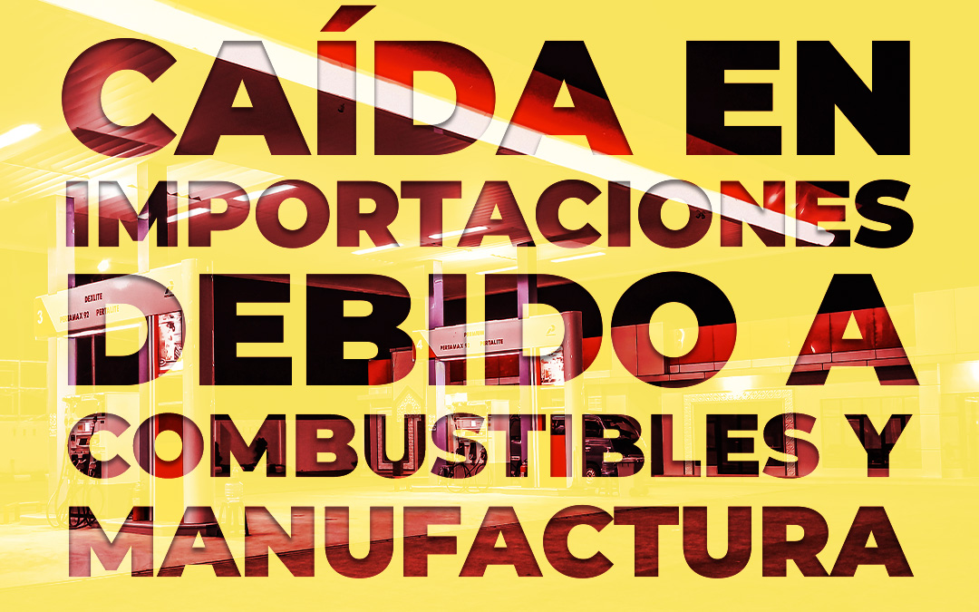 Las importaciones cayeron en el 2024 debido a productos manufacturados y combustibles.